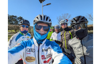 Les cyclos de l'hiver médocain